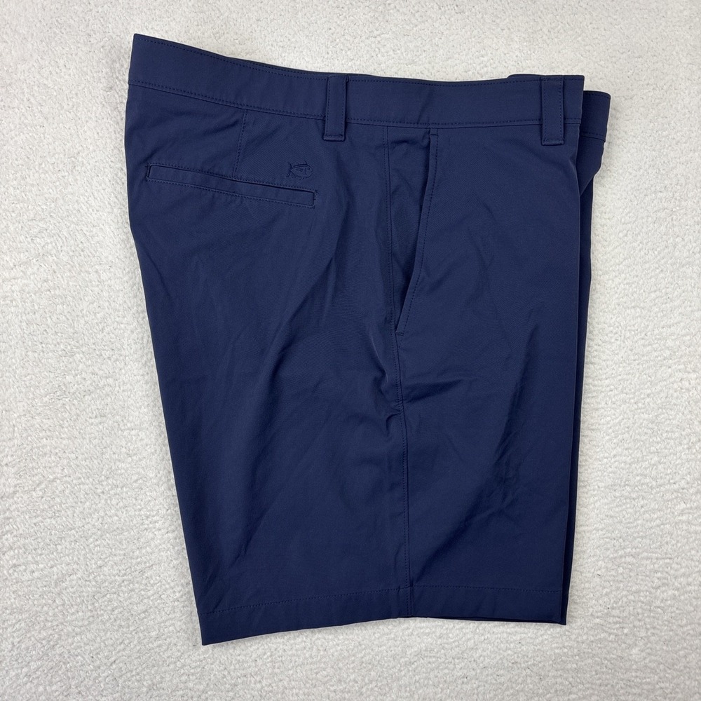 SOUTHERN TIDE 'Brrr Performance Shorts' Mens 38 Navy Blue Tech Stretch Chinos 8"